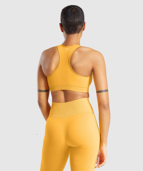 Damske Športové Podprsenky Gymshark Vital Seamless 2.0 Žlté | TS9027814